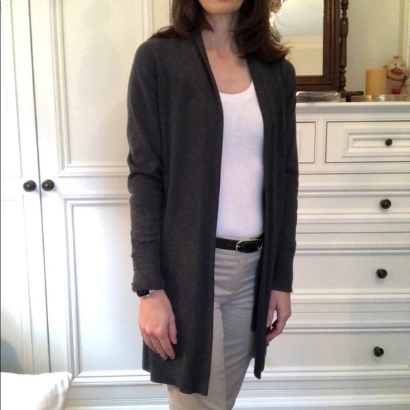 Long thick cotton cardigan - Picture 2 of 9